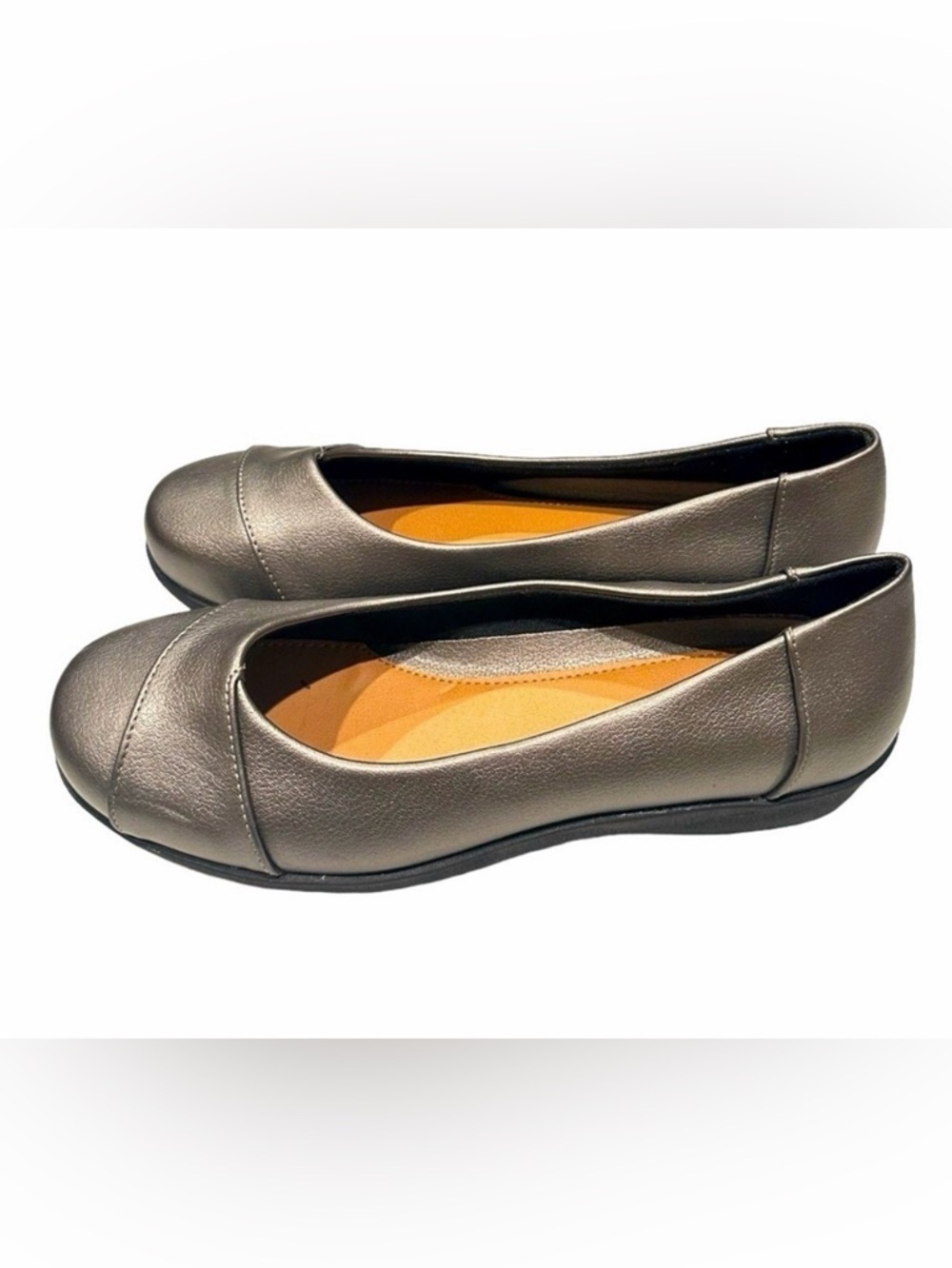 Comfortview Women's Silver Comfortable Slip-On Comfort Shoe Size 11
